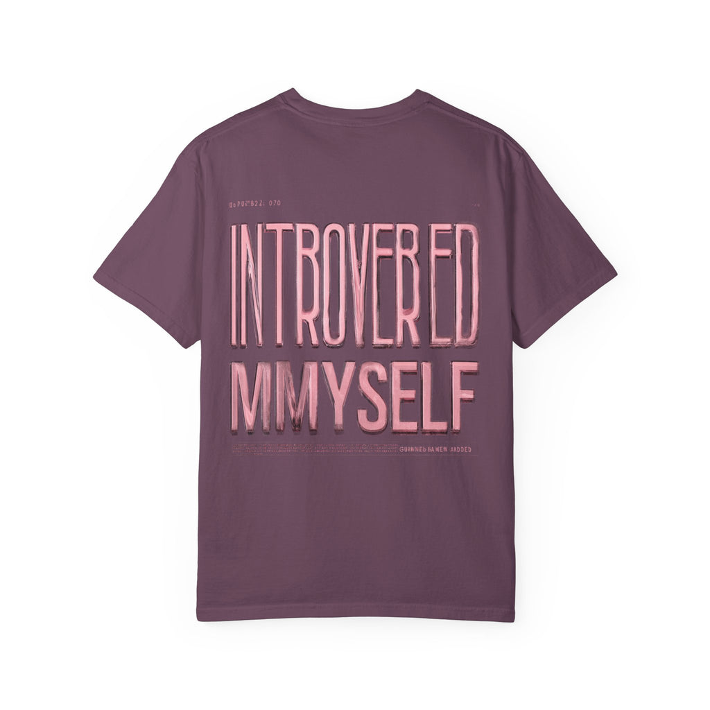 Introverted Myself T-Shirt — "Low Social" Graphic Tee