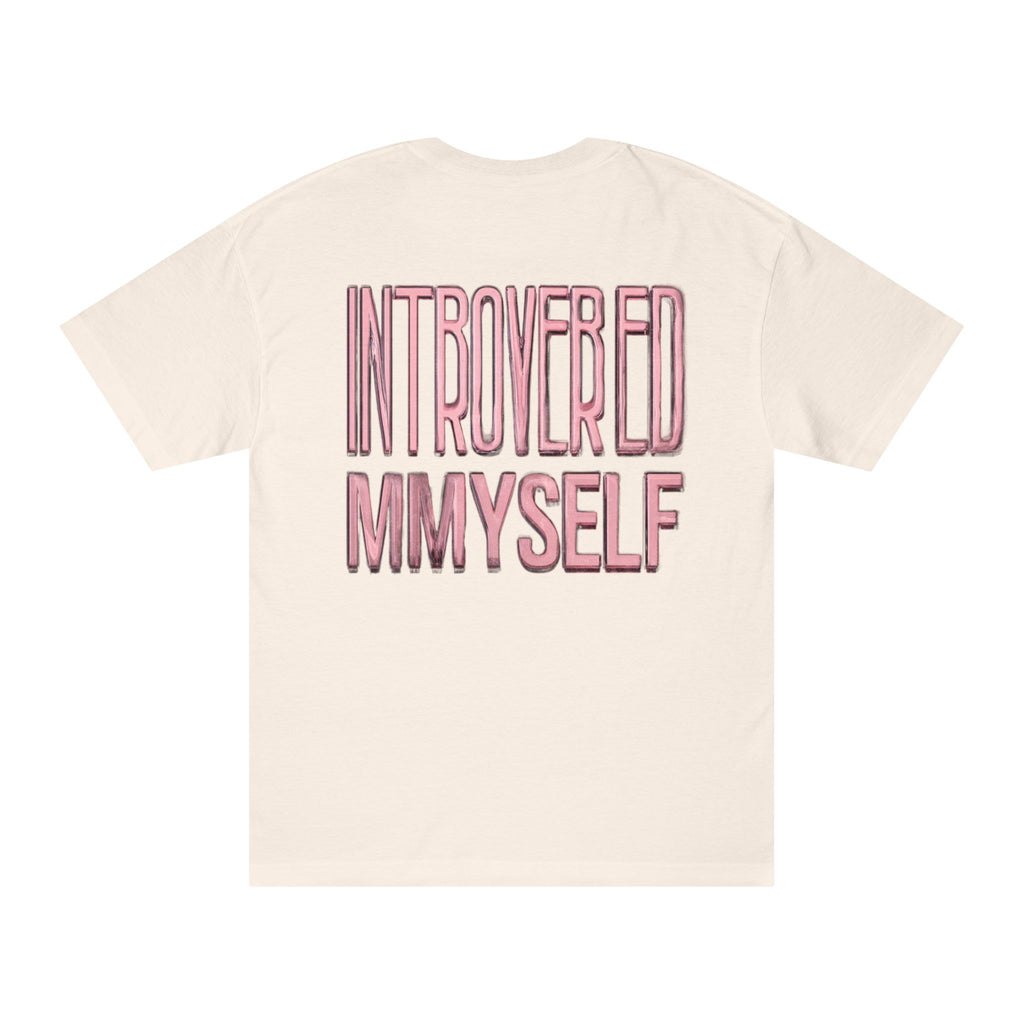 Introverted Myself Tee — "Low Social" Graphic T-Shirt