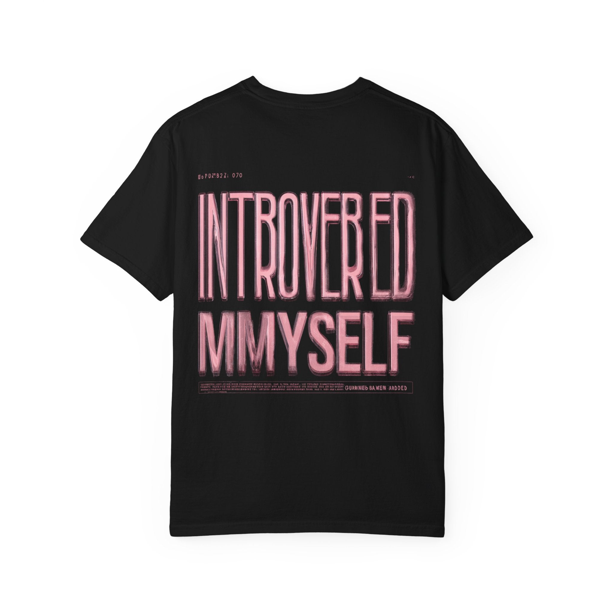Introverted Myself T-Shirt — "Low Social" Graphic Tee
