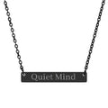 Horizontal Bar Necklace (Engraving)