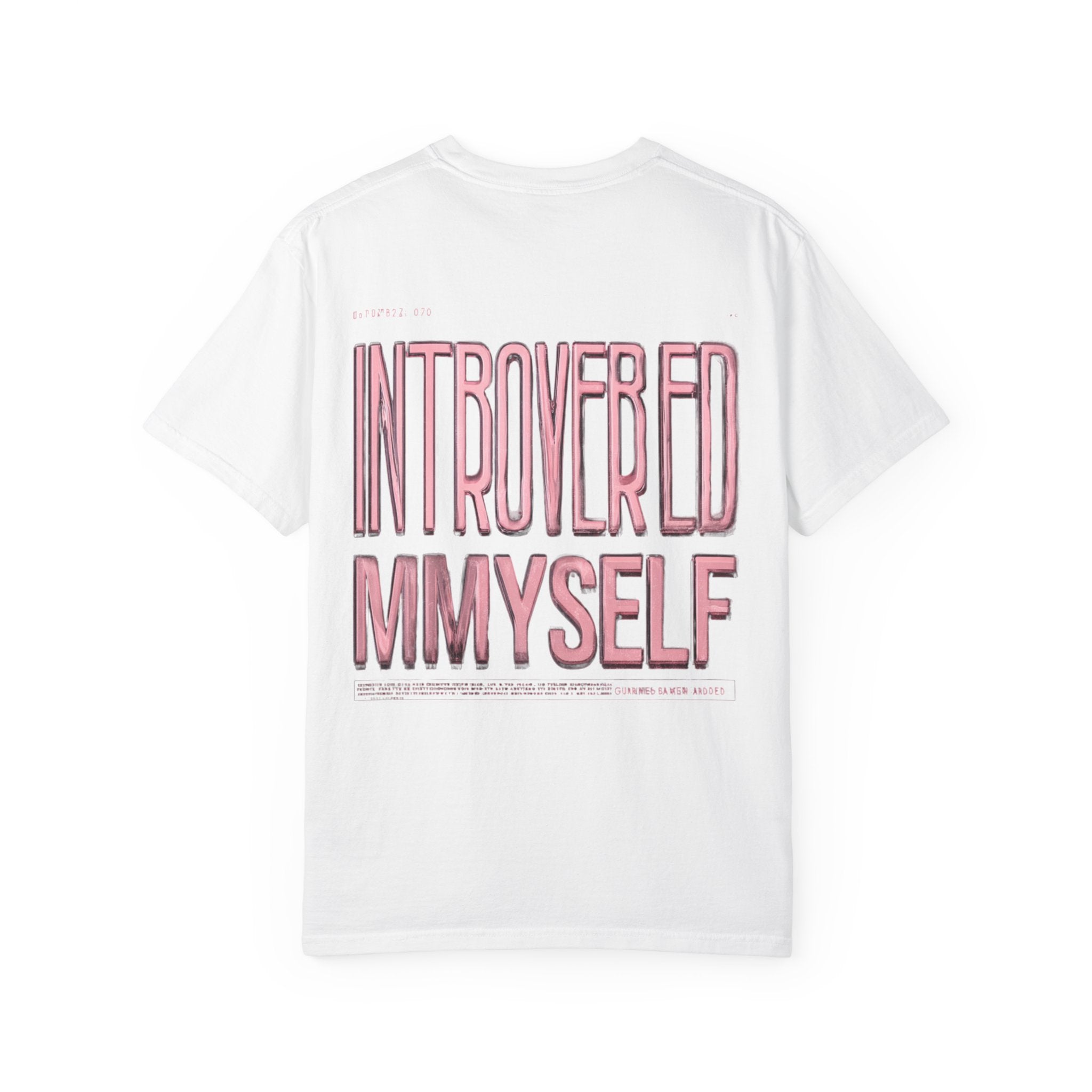 Introverted Myself T-Shirt — "Low Social" Graphic Tee