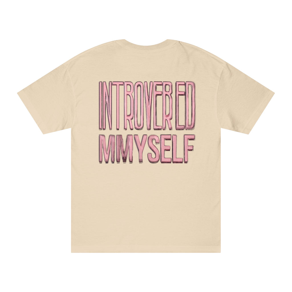 Introverted Myself Tee — "Low Social" Graphic T-Shirt